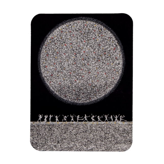 Kühlschrankmagnet - Tanzen unter dem Silbermond Magnet (Vertikal)