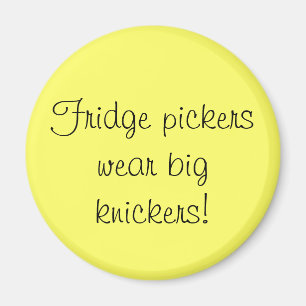 Kühlschrankpickers tragen große Knickerbocker Magnet