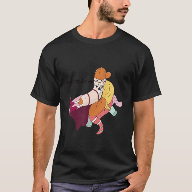 Kühlsocken aus Wäscheständer T-Shirt (Vorderseite)