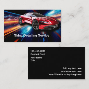 Kühlste Auto-Detailing-Dienste Visitenkarte