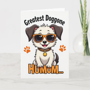 Kühlste Humom-Welpen-Illustrationskarte Karte