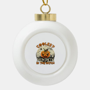 Kühlste Kürbisfeld-Sonnenbrille Hexenhut Halloween Keramik Kugel-Ornament