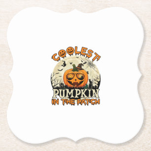 Kühlste Kürbisfeld-Sonnenbrille Hexenhut Halloween Untersetzer