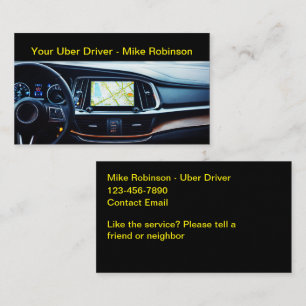 Kühlste Uber-Fahrkarten Business Cards Visitenkarte