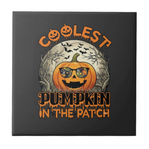 Kühlster Kürbisfeld Halloween Gruselige Sonnenbril Fliese