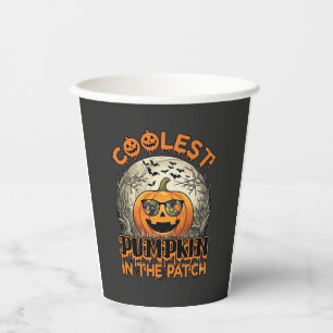 Kühlster Kürbisfeld Halloween Gruselige Sonnenbril Pappbecher