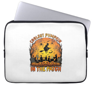 Kühlster Kürbisfeld Halloween Hexe Spinnen Friedho Laptopschutzhülle
