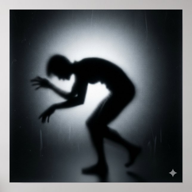 Kühlung Getrennte Silhouette Poster (Vorne)