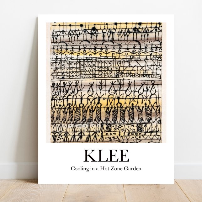 Kühlung in einem Hot Zone Garden von Paul Klee Poster (Klee's whimsical "Cooling in a Hot Zone Garden"!  Own this surreal masterpiece as a poster.)