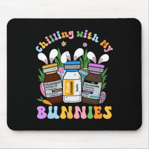 Kühlung mit meinen Bunnies Icu B52 Med Surg Nurse  Mousepad