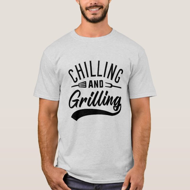 Kühlung und Grillen T-Shirt (Vorderseite)