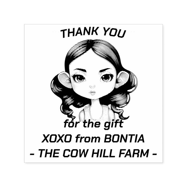 Kuhmädchen Party Permastempel (Design)