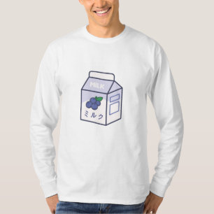Kuhmilch Kawaii Japanische Blaubeere T-Shirt