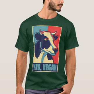 Kuhmotiv für veganes Vegetarierteam Herbivore T-Shirt