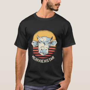 Kuhmotiv mit Bauer-Sprichwort als Bauer T-Shirt