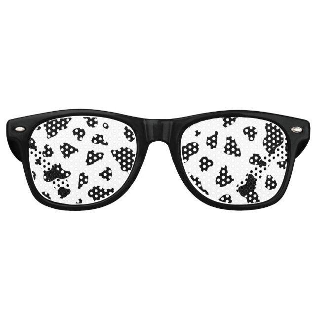 Kuhmuster Druck Partybrille (Vorderseite)