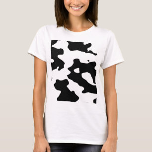 Kuhmuster Schwarz-Weiß T-Shirt