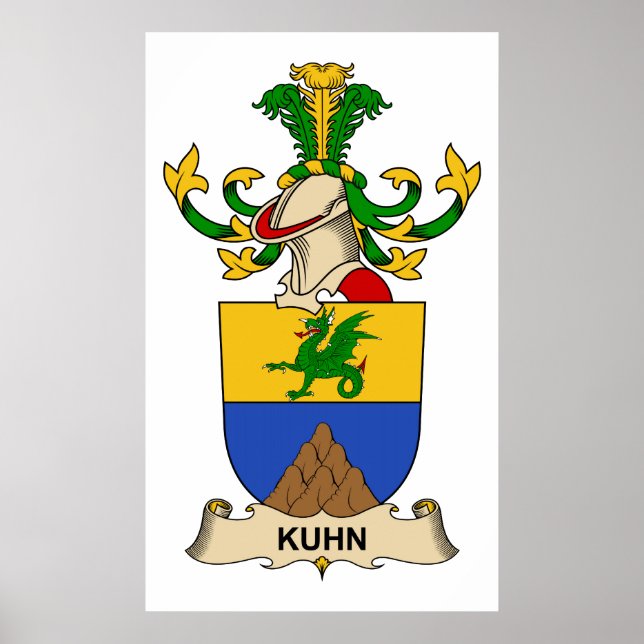 Kuhn Familienwappen Poster (Vorne)