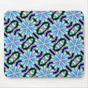 kühn geometrisch blaues Design Mousepad