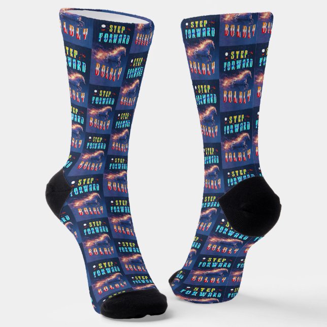 Kühn vorwärts schreiten socken (Gewinkelt)
