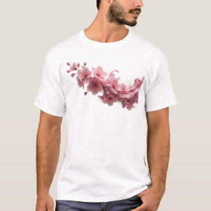 Kühne ABSTRACTE BLUMEN Design-Kreation T-Shirt