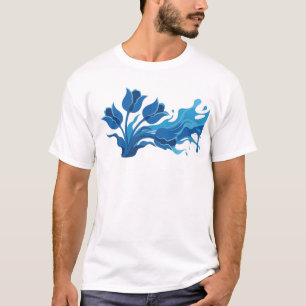 Kühne ABSTRACTE BLUMEN Künstliche Darstellung T-Shirt