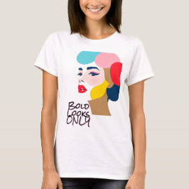 kühne Abstrakte Frauenportrait T-Shirt