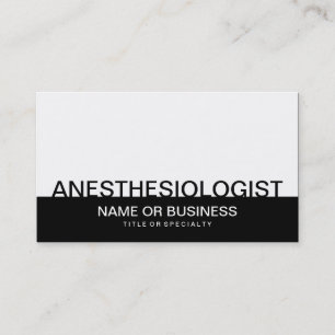 kühne ANESTHESIOLOGIN Visitenkarte