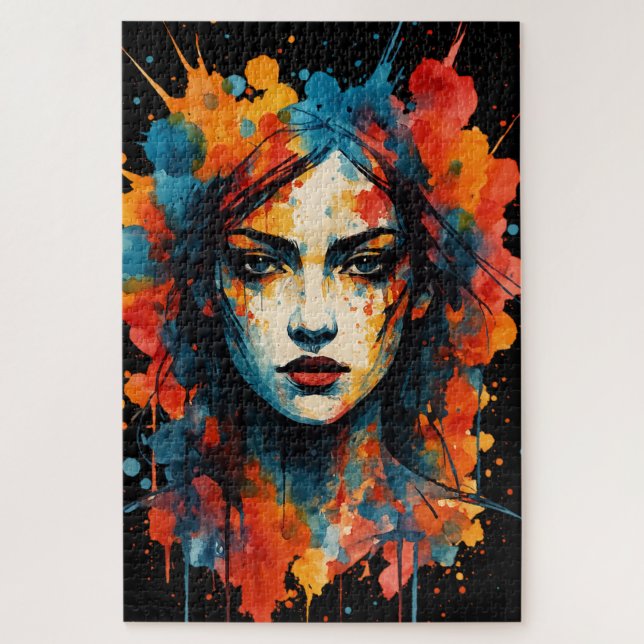 Kühne Ausdrücke: Kunst in Bewegung Puzzle (Vertikal)