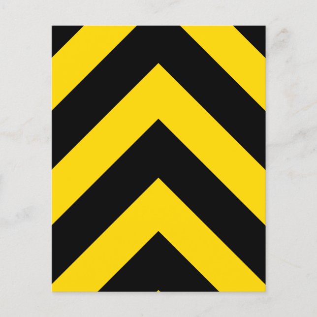 Kühne Autobahn Verkehr Hummel Bee Chevrons Flyer (Vorne)