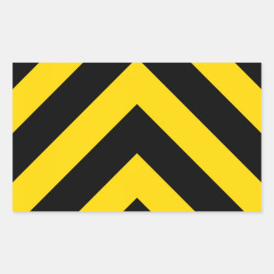 Kühne Autobahn Verkehr Hummel Bee Chevrons Rechteckiger Aufkleber