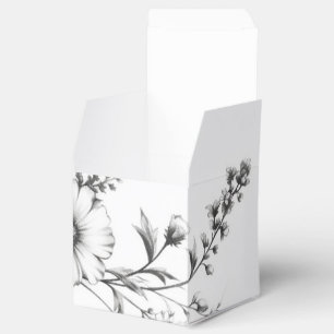 kühne B&W-Wildblumen Geschenkschachtel