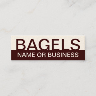 kühne BAGELS Mini Visitenkarte