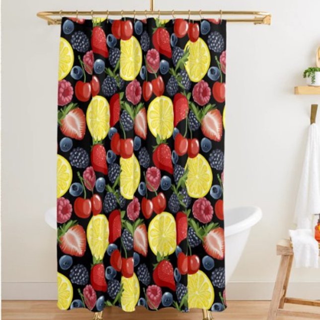 Kühne Berries & Citrus Duschvorhang (Von Creator hochgeladen)