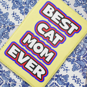 Kühne Best Cat Mama je Spaß Typografie Badematte