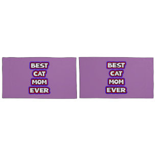 Kühne Best Cat Mama je Spaß Typografie Kissenbezug