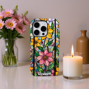 Kühne Blume in der Glaskunst iPhone 16 Pro Hülle