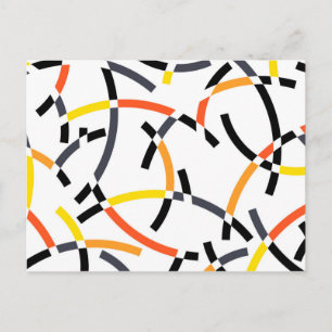 Kühne, coole, trendige, spielerische, urbane, mode postkarte