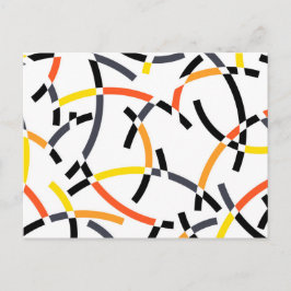 Kühne, coole, trendige, spielerische, urbane, mode postkarte