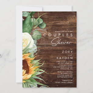 Kühne Country Sunflower   Holzdusche Einladung