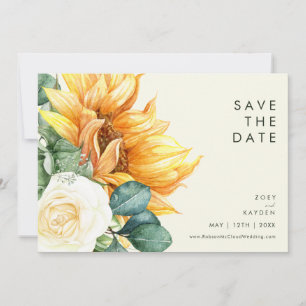 Kühne Country Sunflower Horizontal hellgelb Save The Date