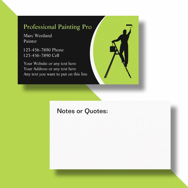 Kühne einfache Maler-Visitenkarten Visitenkarte (Von Creator hochgeladen)