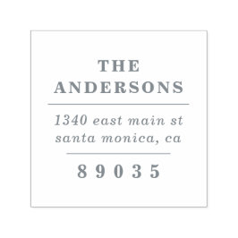 Kühne, elegante Minimalistische Rücksendeadresse Permastempel