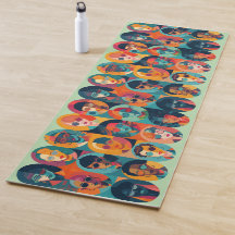 Kühne, farbenfrohe Gesichter, die Individualität f