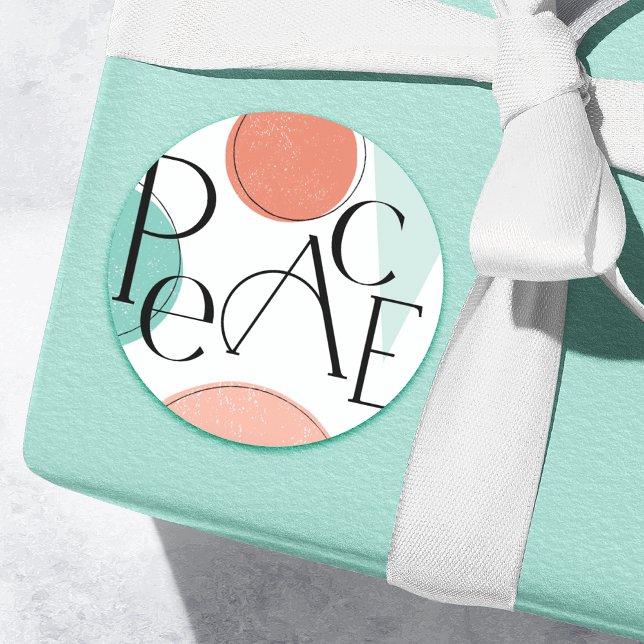 kühne, farbenfrohe Ruhe Runder Aufkleber (Von Creator hochgeladen)