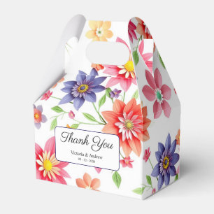 kühne, farbige Blüte Geschenkschachtel
