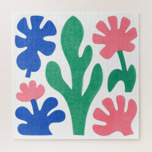 Kühne Florale Ausschnitte im Matisse-Stil Puzzle