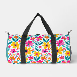 Kühne florale Malerei Duffle Bag