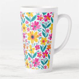 Kühne florale Malerei  Milchtasse