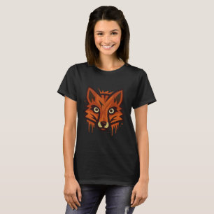 Kühne Fuchs-Illustration – modernes künstlerisches T-Shirt